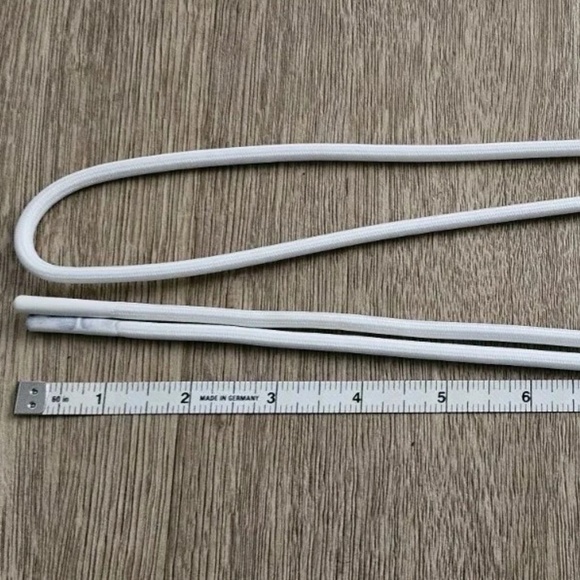 White Drawstrings Cord of Hoodie (from Canada Goose Huron Hoodie) - Picture 1 of 6